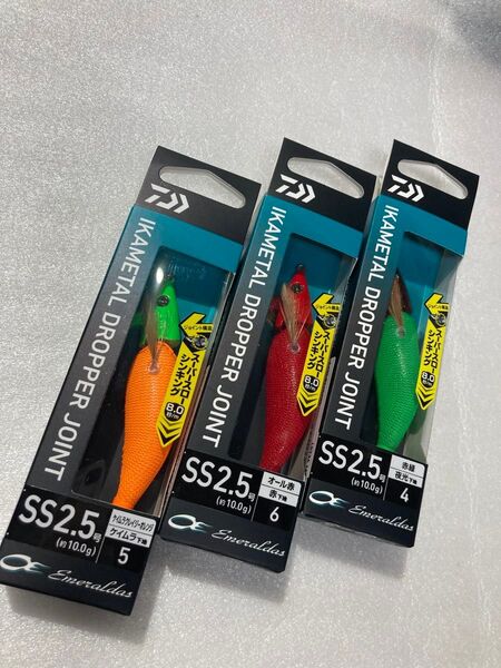 エメラルダス イカメタル ドロッパー ジョイント SS 2.5号 ケイムラクレイジーオレンジ オール赤 赤緑夜光下地