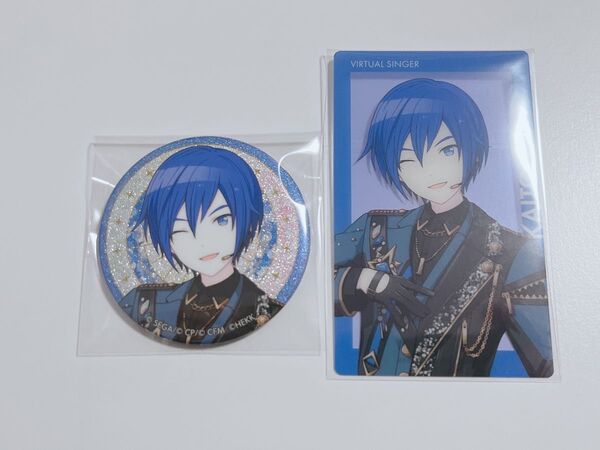 あんスタ プロセカ グリッター缶バッジA エピカ クリカ KAITO バーチャルシンガー