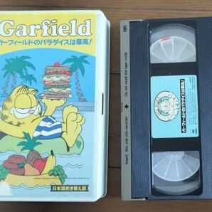 ねこのガーフィールドのパラダイスは最高! Garfield VHS ビデオテープ 日本語吹替版 小倉久寛 未DVD化 海外アニメ