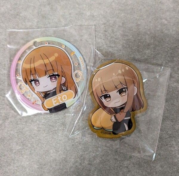 カラフルピーチ えと えとさん まとめ売り クリアマスコット アクリルクリップ