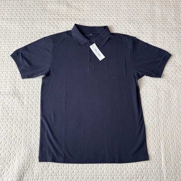 半袖ポロシャツ ネイビー men's XLサイズ
