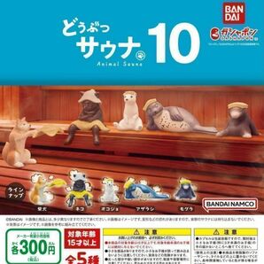 A-34 コンプ どうぶつサウナ10 全5種セット ガチャ 動物 銭湯