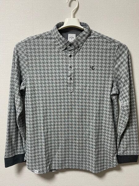 Callaway 長袖ポロシャツ 3L グレー メンズ ゴルフウェア