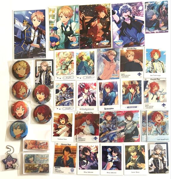 Knights まとめ売り 月永レオ 瀬名泉 朔間凛月 鳴上嵐 朱桜司 パシャこれ ぱしゃっつ 星幻時序 缶バッジ ブロマイド