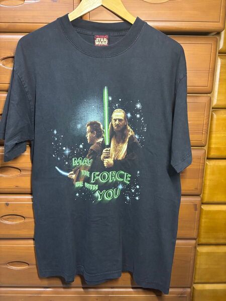 STARWARS EPISODE1 TEE ファントム・メナス 00s スターウォーズ Tシャツ 古着 ブラック 半袖Tシャツ