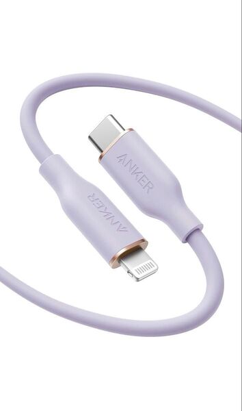 Anker USB-C & ライトニングケーブル ライトパープル1.8m