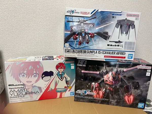 新品★HG1/144ズゴック (SEEDFREEDOM)+オプションパーツセットガンプラ15+アマテ ユズリハ (マチュ)