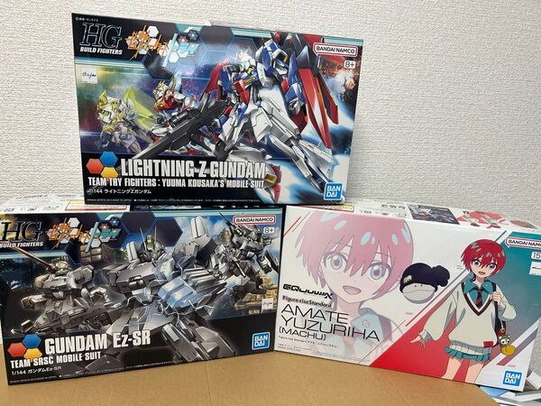 新品★HGライトニングΖガンダム+HGガンダムEZ-SR+フィギュアライズスタンダード アマテ・ユズリハ(マチュ)