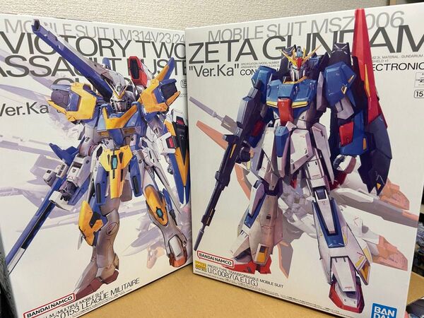 新品★MG1/100V2アサルトバスターガンダムVer.Ka+MG1/100νガンダムVer.Ka