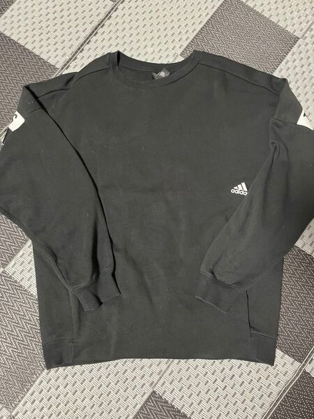 adidas ビッグシルエット スリーストライプス クルーネックスウェット ge0363 XL