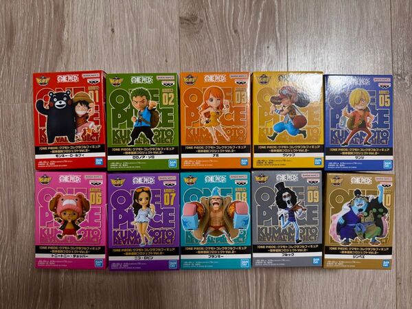 ONE PIECE クマモト コレクタブルフィギュア 熊本復興プロジェクト Vol.2 全10種セット くまモン 未開封品