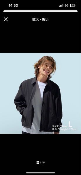 ファミリーマートジップアップジャケット黒M