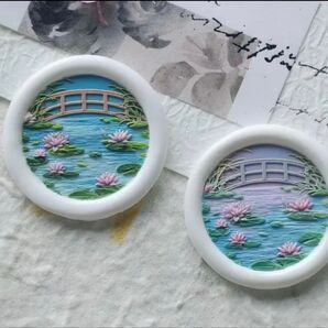 3D シーリングスタンプヘッド 睡蓮