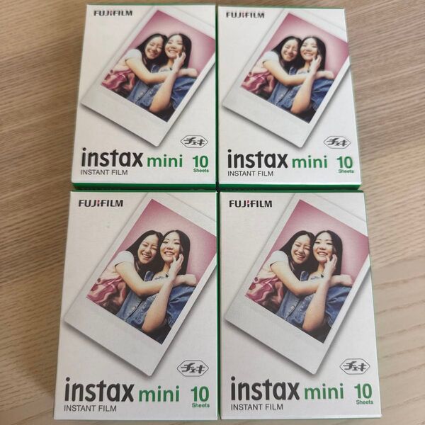 【4個セット】instax mini チェキ フィルム40枚