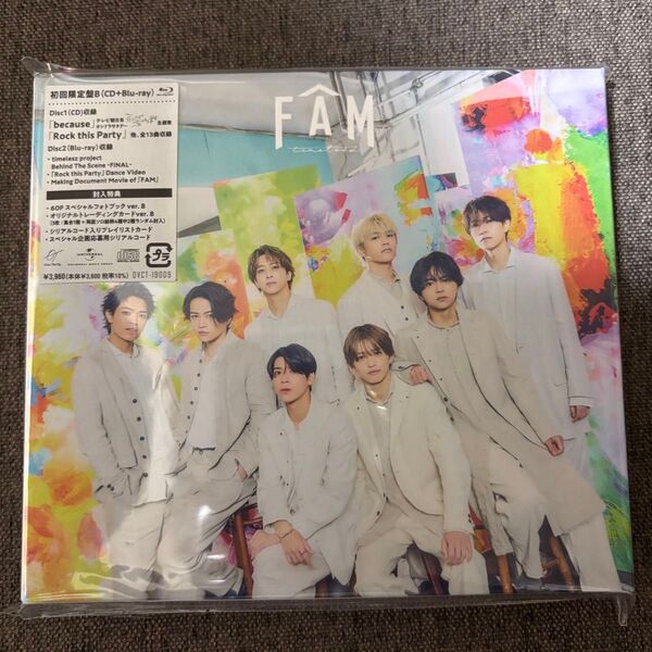 timelesz FAM 初回盤B(CD +Blu-ray)