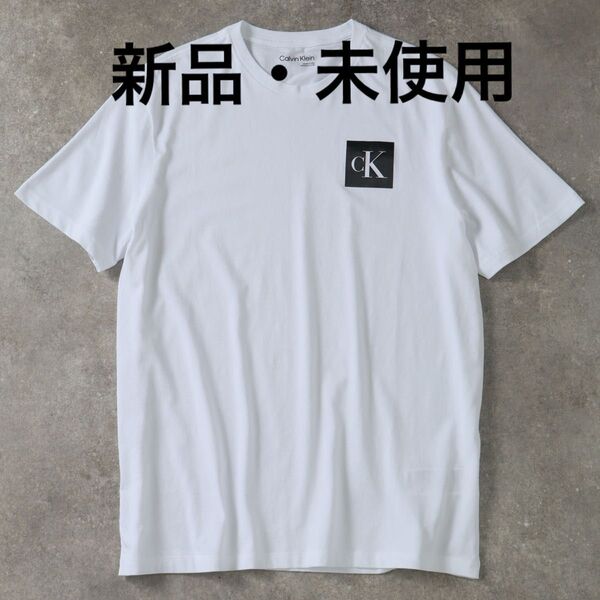 Calvin Klein/カルバンクライン/CK ボックスロゴ クルーネック 半袖 Tシャツ