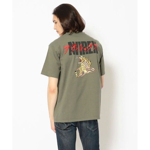 AVIREX 22SS 虎刺繍 スーベニア スカTシャツ M 新品 定価8,690円 アビレックス アヴィレックス
