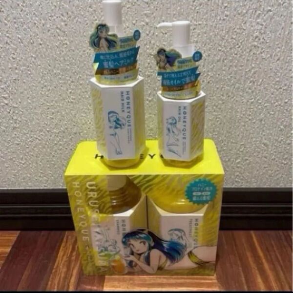 ハニーク うる星やつら 限定パッケージ【1セット】ヘアミルク ヘアオイル
