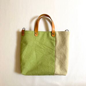 ハンドメイド/8号帆布ミニバッグ