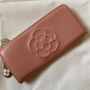 CLATHAS クレイサス 長財布 ワッフルソフトスムース カメリア ピンク