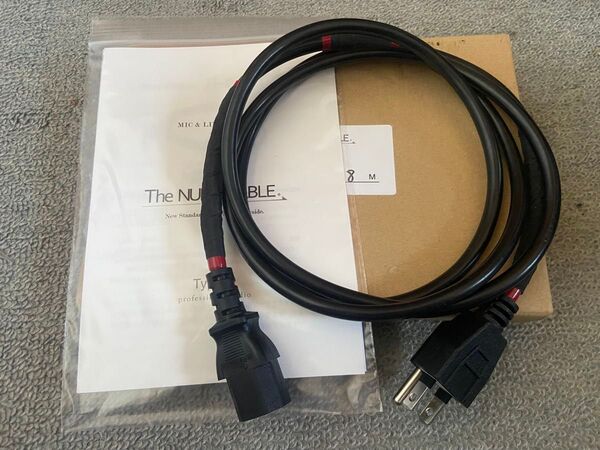 【美品!】The nude cable 電源ケーブル D-Tune Type-R 1.8m 7A 125V リアリズムオーディオ