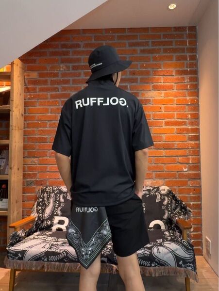 RUFFLOG HALF ZIP MOCK NECK SHIRT ラフロッグ