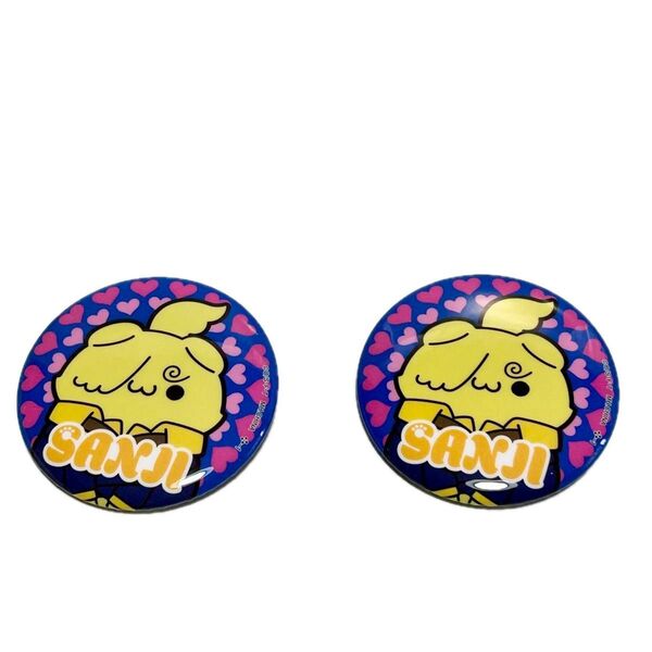 ワンピース ニャンピース缶バッジ サンジ 2個 ONE PIECE 缶バッジ
