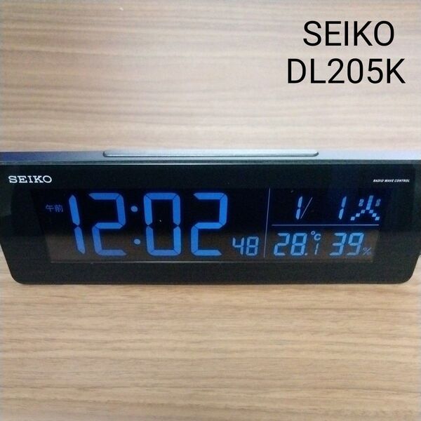 SEIKO DL205K セイコー 目覚まし時計 電波クロック デジタル電波クロック 目覚まし時計