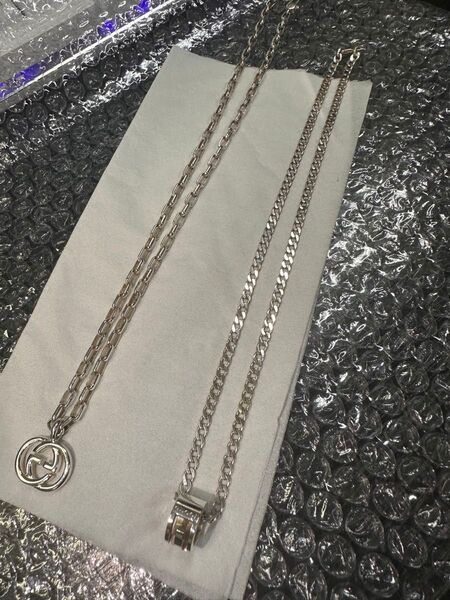 GUCCI シルバー925ネックレス2本