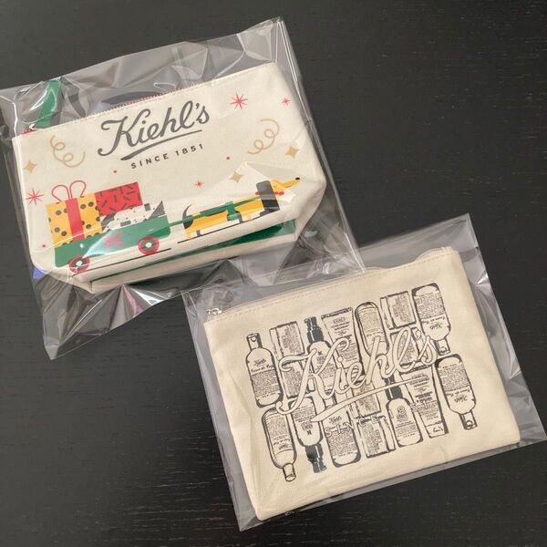 KIEHL'S キールズ ポーチ 2点セット コスメポーチ 小物入れ ノベルティ Maite Franchi 限定