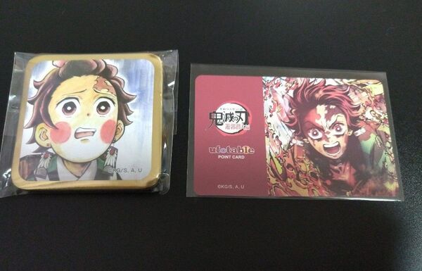 鬼滅の刃 ufotable DINING お楽しみくじ 鬼滅シアター 遊郭編 竈門炭治郎 炭子 缶バッジ ポイントカード