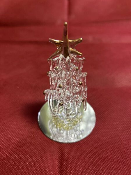 【未使用】ガラス細工*クリスマスツリー