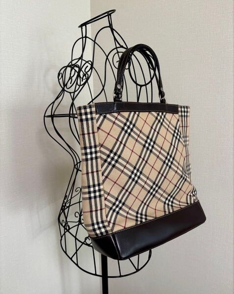 Burberry バーバリーブルーレーベル トートバッグ ノバチェック