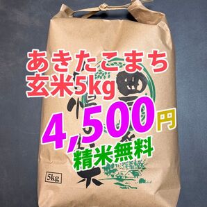 あきたこまち玄米 5kg 秋田県産
