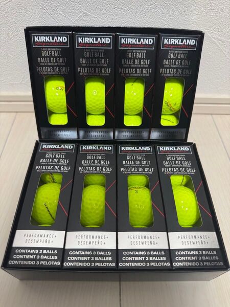 【新品】カークランドシグネチャー ゴルフボール イエロー 24球