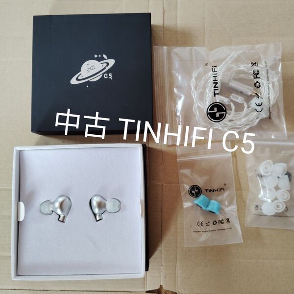 中古 TINHIFI C5 有線イヤホン (3.5mm / 0.78mm 2pin /1SPD+1BA ハイブリッドドライバー)