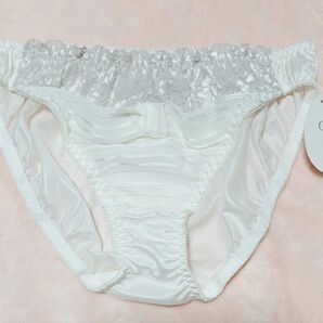 ココランジェ ショーツ M 白 ホワイト パンティ パンツ セクシー かわいい リボン型 花柄レース 清楚 セクかわ 美匠