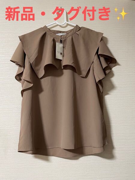 【新品・タグ付き】Te chichi フリルカラーブラウス