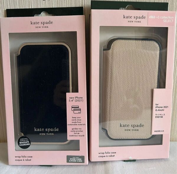 kate spade iPhone 13 mini 手帳型ケース