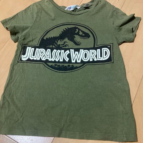 H&M ジュラシックワールド Tシャツ キッズ カーキ