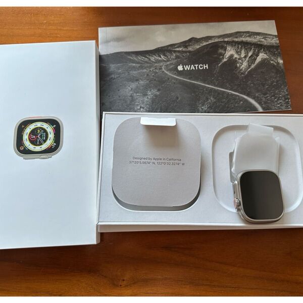 アップル Apple Watch Ultra 49mm チタニウム ブルー グレ
