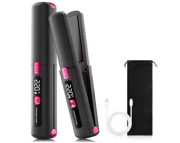 コードレスミニストレートヘアアイロンusb充電式4500mAh大容量バッテリー