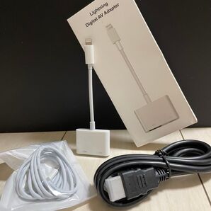 iphone HDMI変換アダプタ /3m HDMI ケーブル 3点セット
