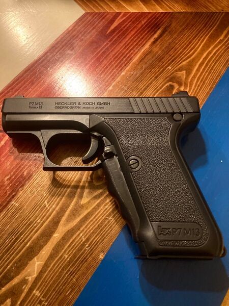 美品 東京マルイ H&K P7M13 HG18禁 エアコキ 強化スプリング組み込み済み