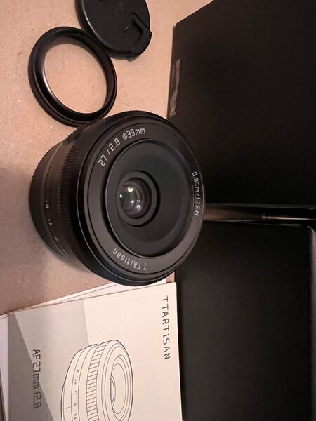 最終価格です。ttartisan ほぼ新品 af 27mm f2.8 xマウント ファームアップ済み