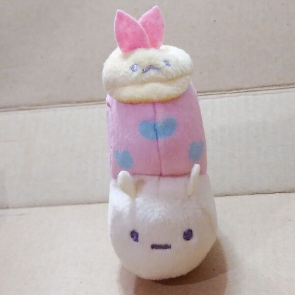 すみっコぐらし 天使なえびてんアイドル てのりぬいぐるみセット サンエックスネットショップ限定 受注生産 にせつむり単品