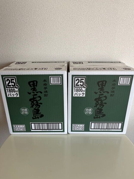 黒霧島 25度 1800ml×12本 紙パック