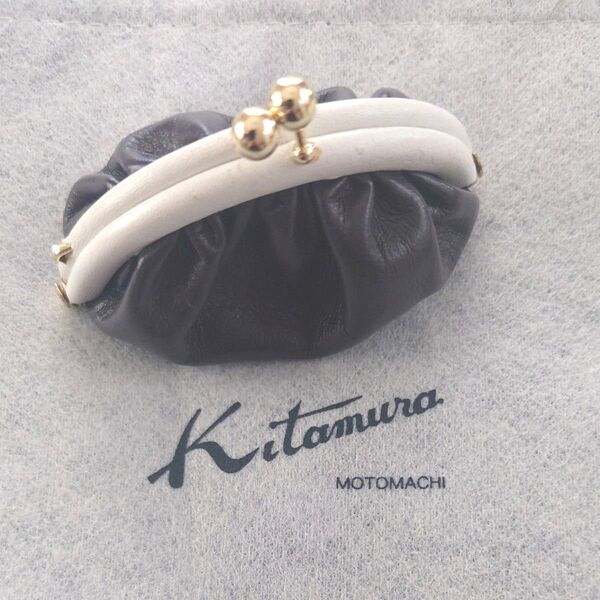 Kitamura キタムラ がま口 小銭入れ コインケース レザー