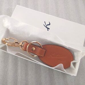 Kitamura キタムラ キーホルダー ライト ブラウン 本革 レザー