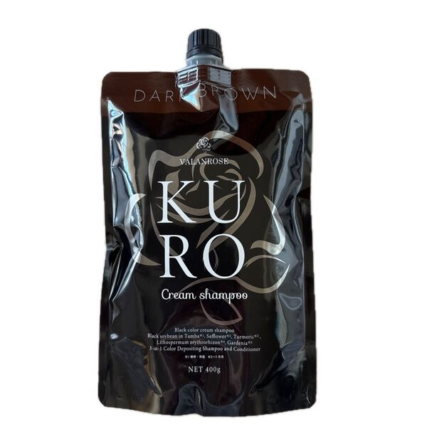 VALANROSE KURO クリームシャンプー ダークブラウン 400g
